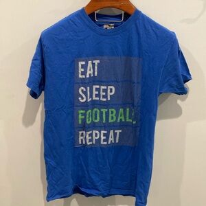 Eat sleep football repeat t